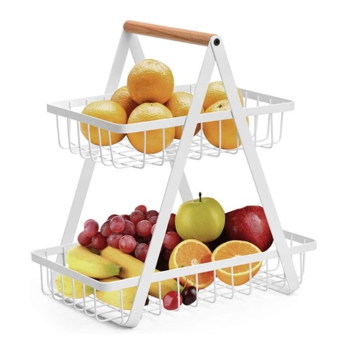 Home Kitchen Fruit 2-Tier Basket